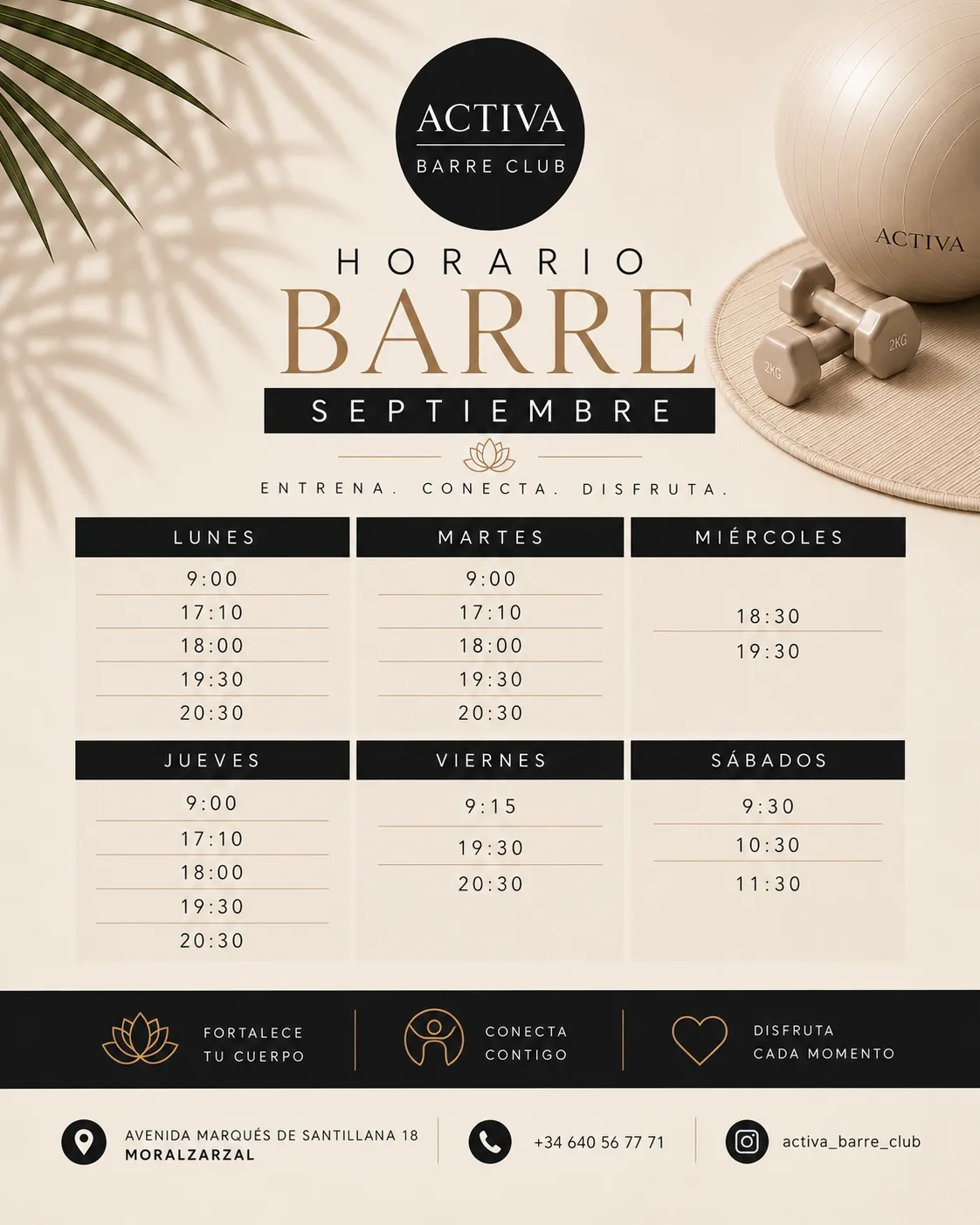 Horarios Barre