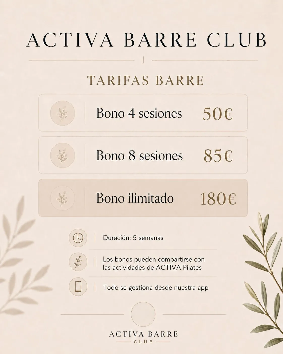 Tarifas Barre